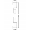 Mexen tuyau de douche 125 cm, doré - 79425-50