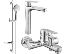 Mexen Kama DF75 ensemble de bain, chrome - 72513DF75-00
