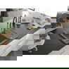 Méxen Enzo évier en granit 1 bac avec égouttoir et robinet de cuisine Aster, gris - 6506-71-73450-57-G