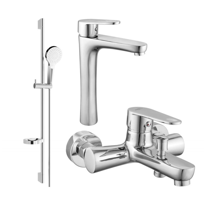 Ensemble baignoire Mexen Kama DS05, chrome - 72513DS05-00