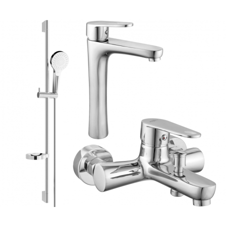 Mexen Kama DS05 ensemble bain, chrome - 72513DS05-00