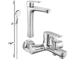 Mexen Kama DS05 ensemble de bain, chrome - 72513DS05-00