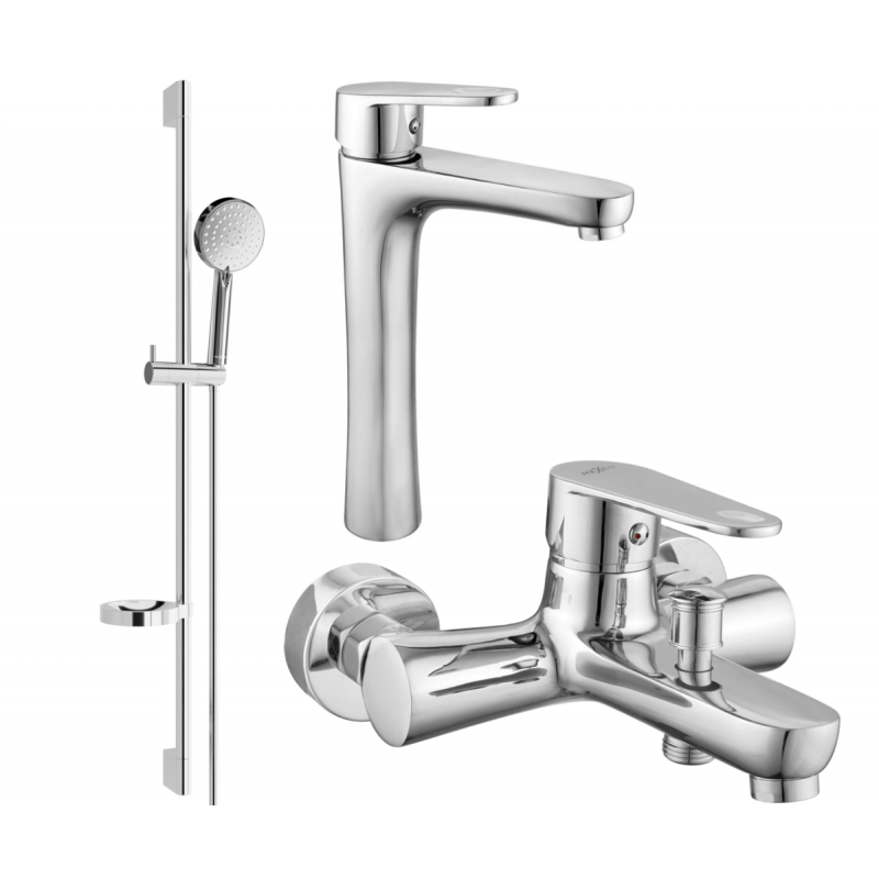 Mexen Kama DS75 ensemble de baignoire, chrome - 72513DS75-00