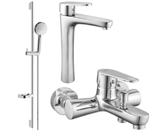 Mexen Kama DS75 ensemble bain, chrome - 72513DS75-00
