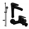 Mexen Kama DS75 ensemble de baignoire, noir - 72513DS75-70