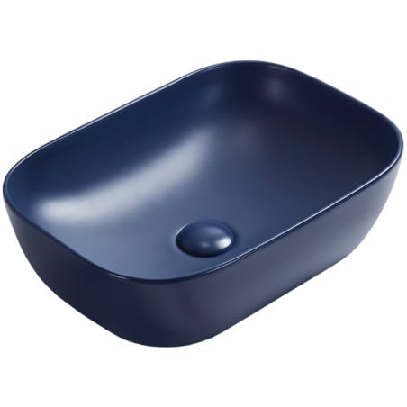 Mexen Rita lavabo encastré 45 x 32 cm, bleu marine mat - 21084542