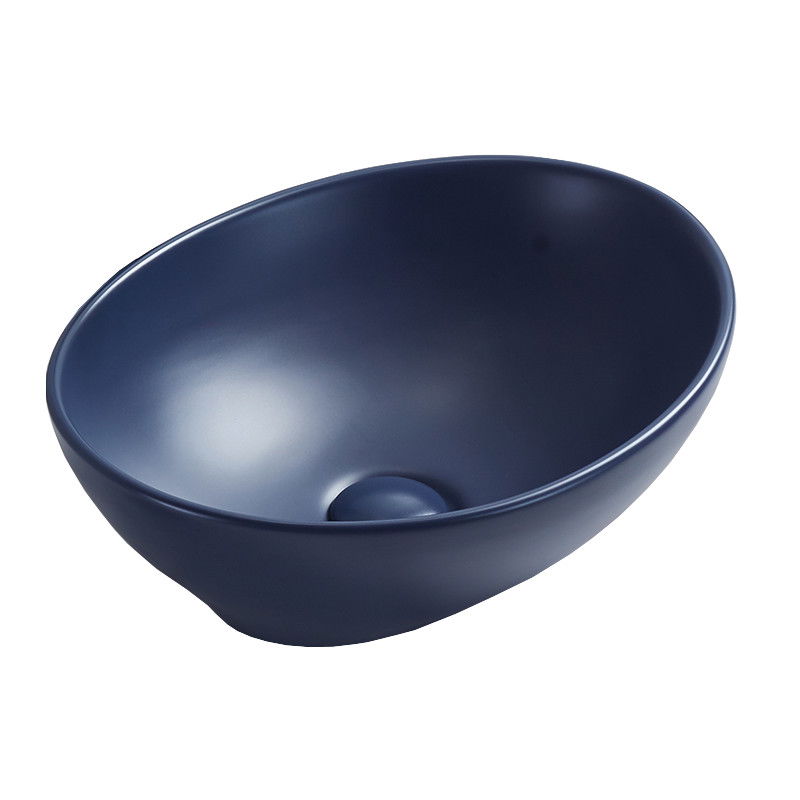 Mexen Elza lavabo de comptoir 40 x 33 cm, Bleu marine mat - 21014042