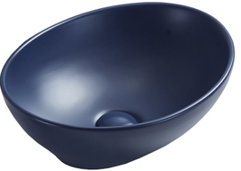 Mexen Elza lavabo à poser 40 x 33 cm, bleu marine mat - 21014042