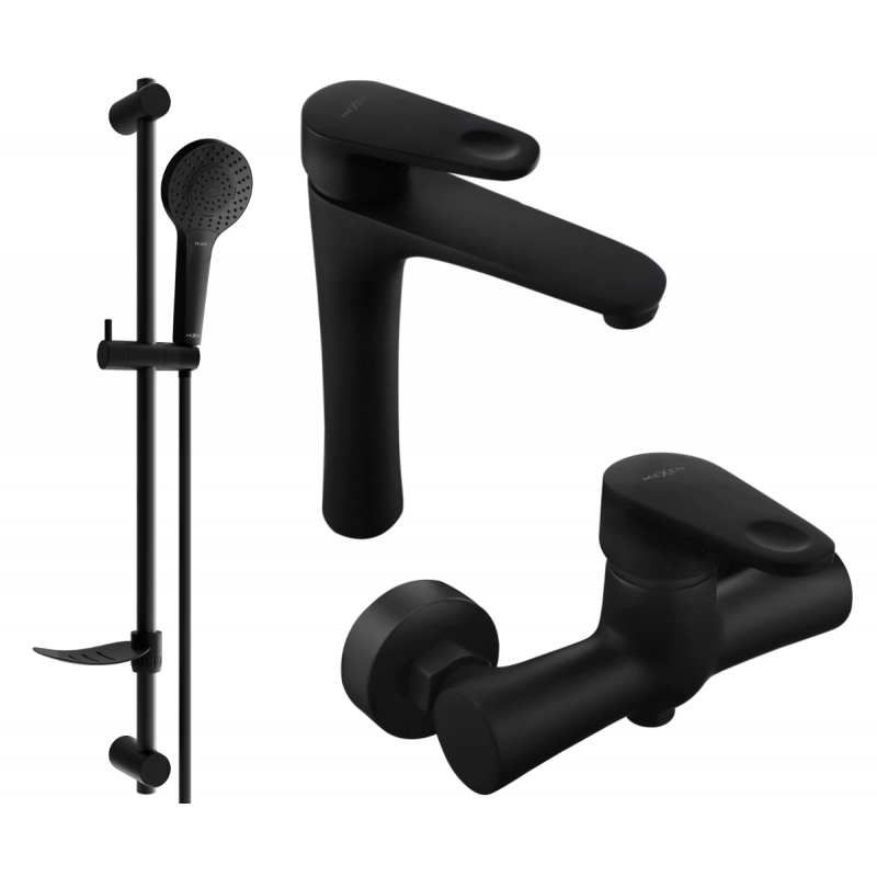 Mexen Kama DF05 ensemble de douche, noir - 72514DF05-70
