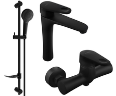 Mexen Kama DF05 ensemble de douche, noir - 72514DF05-70