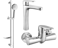 Mexen Kama DF75 ensemble de douche, chrome - 72514DF75-00