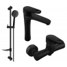 Mexen Kama DF75 ensemble de douche, noir - 72514DF75-70