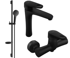 Mexen Kama DS05 ensemble de douche, noir - 72514DS05-70
