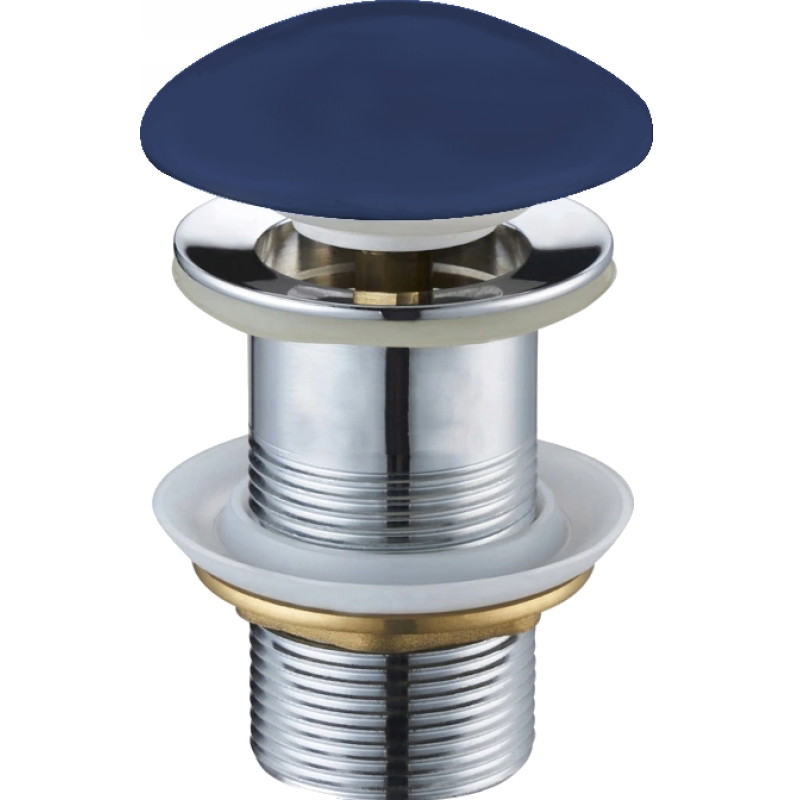 Mexen bouchon clic-clac rond, céramique bleu marine mat - 79910-42