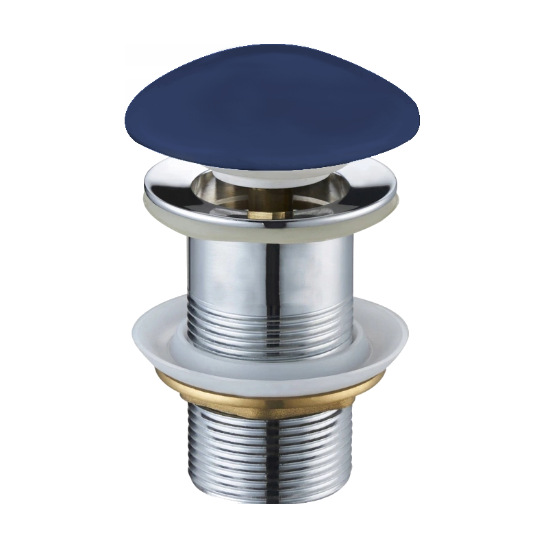 Mexen bouchon rond click-clack, Bleu marine céramique mat - 79910-42