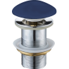Mexen bouchon rond click-clack, Bleu marine céramique mat - 79910-42