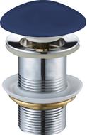 Mexen bouchon rond click-clack, Bleu marine céramique mat - 79910-42