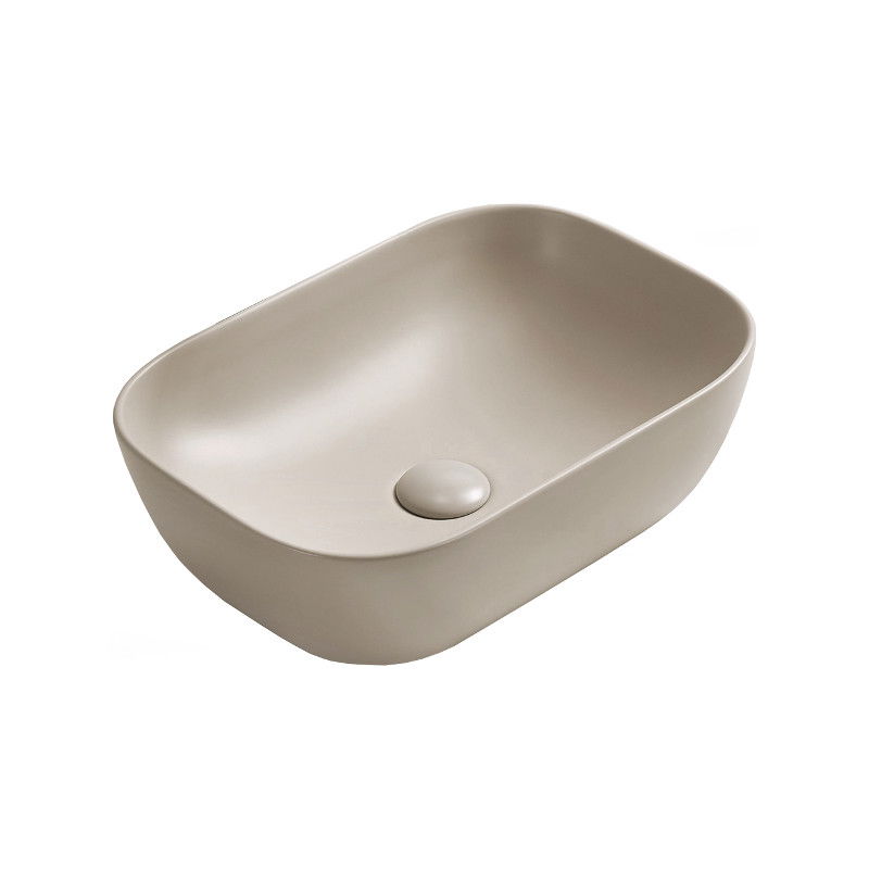 Mexen Rita lavabo de comptoir 45 x 32 cm, Beige mat - 21084566