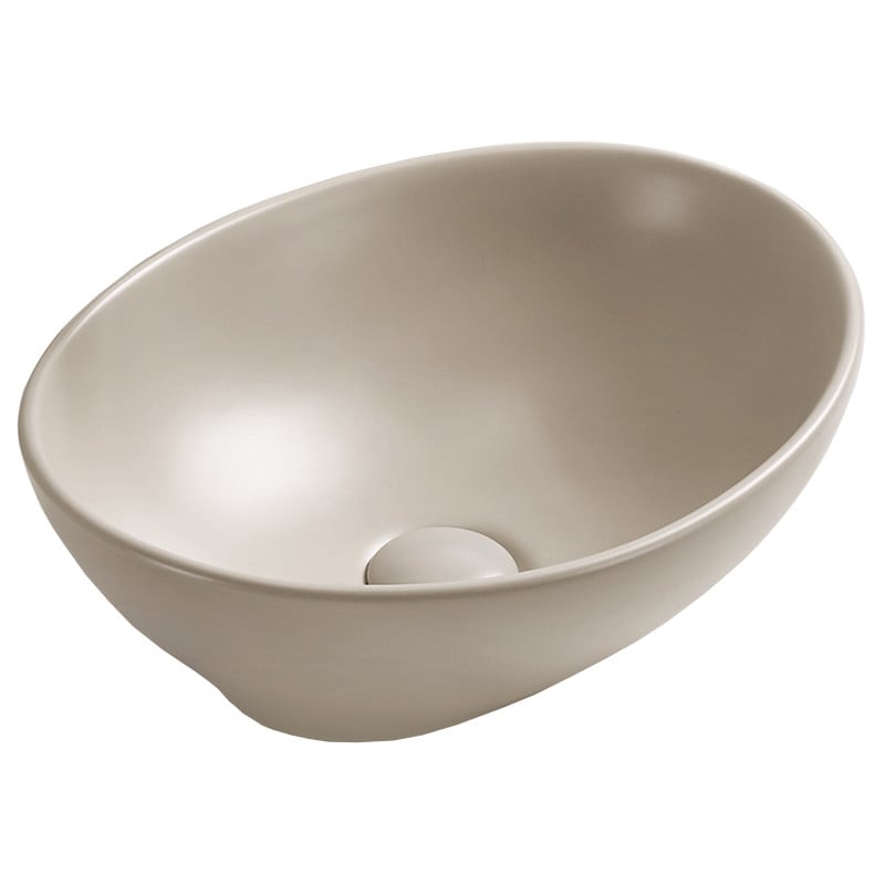 Mexen Elza lavabo à poser 40 x 33 cm, beige mat - 21014066