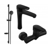 Mexen Kama DS75 ensemble de douche, noir - 72514DS75-70