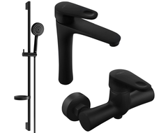 Mexen Kama DS75 ensemble de douche, noir - 72514DS75-70