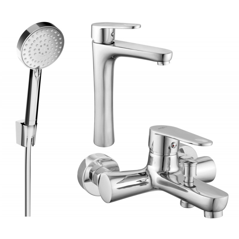 Mexen Kama R75 ensemble baignoire, chromé - 72513R75-00