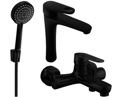 Mexen Kama R75 set de bain, noir - 72513R75-70
