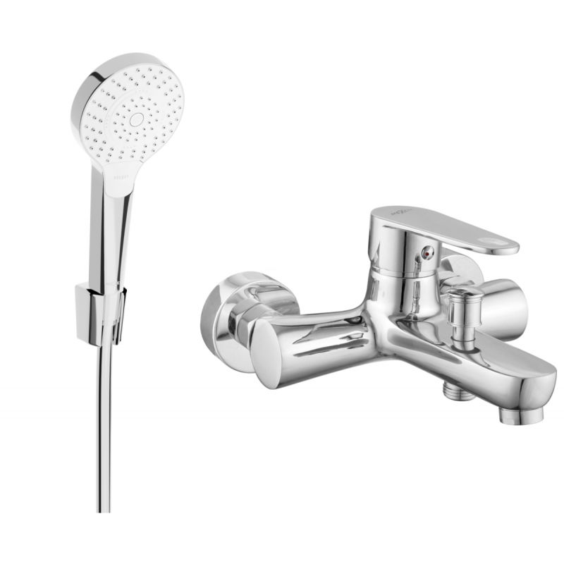 Mexen Kama R05 mitigeur de baignoire avec ensemble de douche, chrome - 7253R05-00