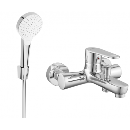 Mexen Kama R05 mitigeur de baignoire avec ensemble de douche, chrome - 7253R05-00