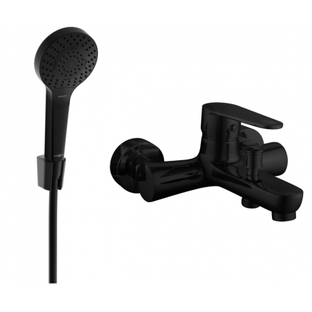 Mexen Kama R05 mitigeur bain avec ensemble de douche, noir - 7253R05-70