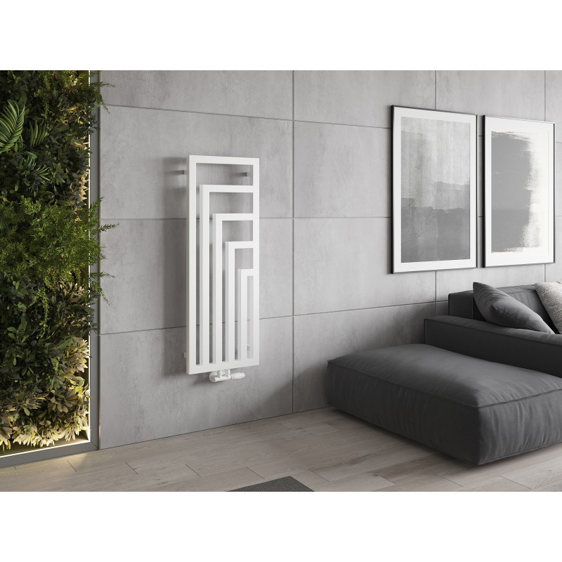 Mexen Alaska radiateur décoratif 1216 x 440 mm, 542 W, blanc - W205-1216-440-00-20