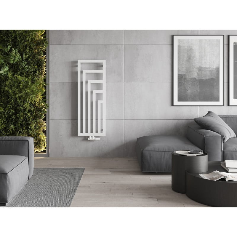 Mexen Alaska radiateur décoratif 1216 x 440 mm, 542 W, blanc - W205-1216-440-00-20