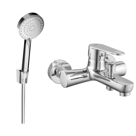 Mexen Kama R75 batterie baignoire avec ensemble de douche, chrome - 7253R75-00