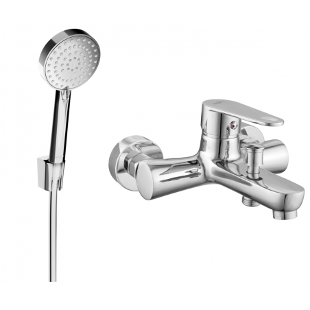 Mexen Kama R75 robinet de baignoire avec ensemble de douche, chromé - 7253R75-00