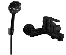 Mexen Kama R75 mitigeur de baignoire avec ensemble de douche, noir - 7253R75-70