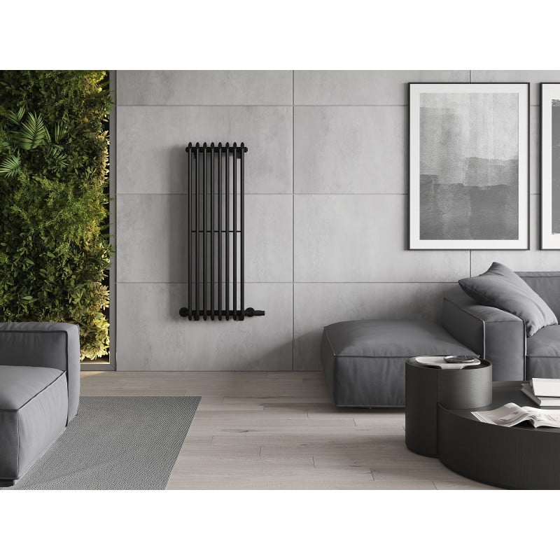 Mexen Atlanta radiateur décoratif 1200 x 405 mm, 646 W, noir - W211-1200-405-00-70