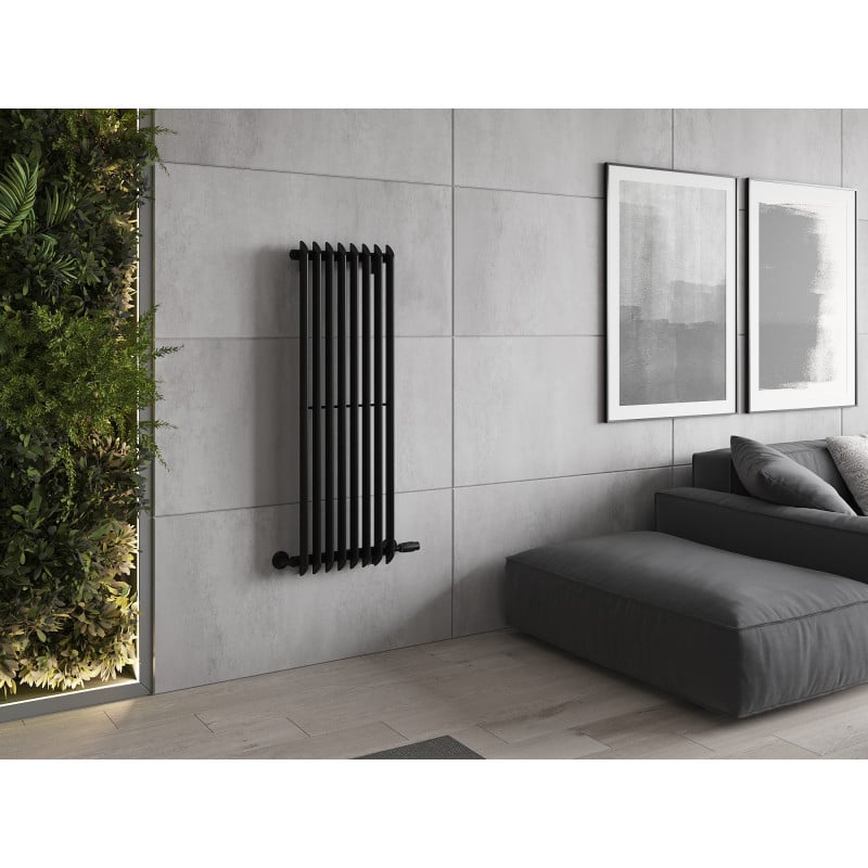 Mexen Atlanta radiateur décoratif 1200 x 405 mm, 646 W, noir - W211-1200-405-00-70