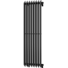 Mexen Atlanta radiateur décoratif 1200 x 405 mm, 646 W, noir - W211-1200-405-00-70