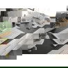 Mexen Cesar évier en granit 1 bac avec égouttoir et mitigeur Aster, blanc - 6514-20-73450-02