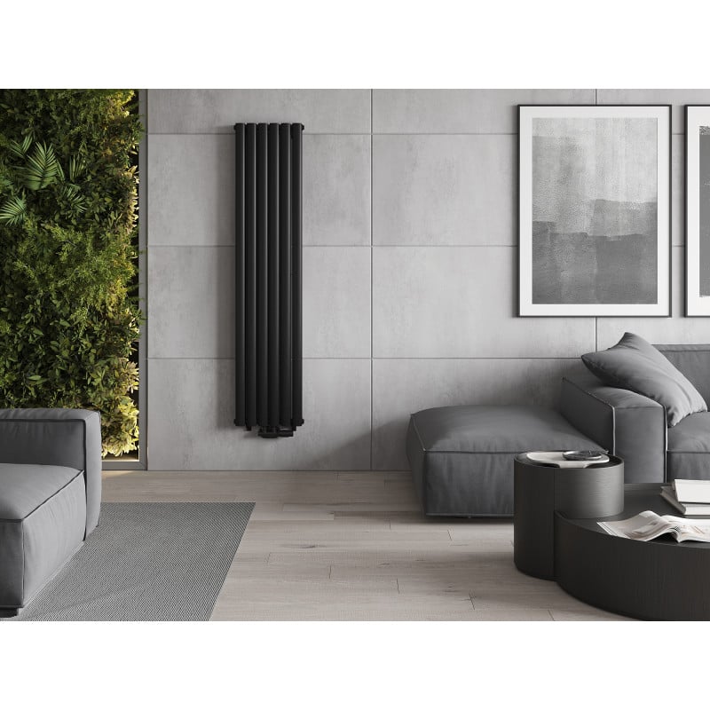 Mexen Dallas radiateur décoratif 1600 x 360 mm, 1039 W, noir - W214-1600-360-00-70