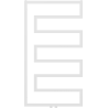 Mexen Floryda radiateur décoratif 1080 x 600 mm, 358 W, blanc - W206-1080-600-00-20
