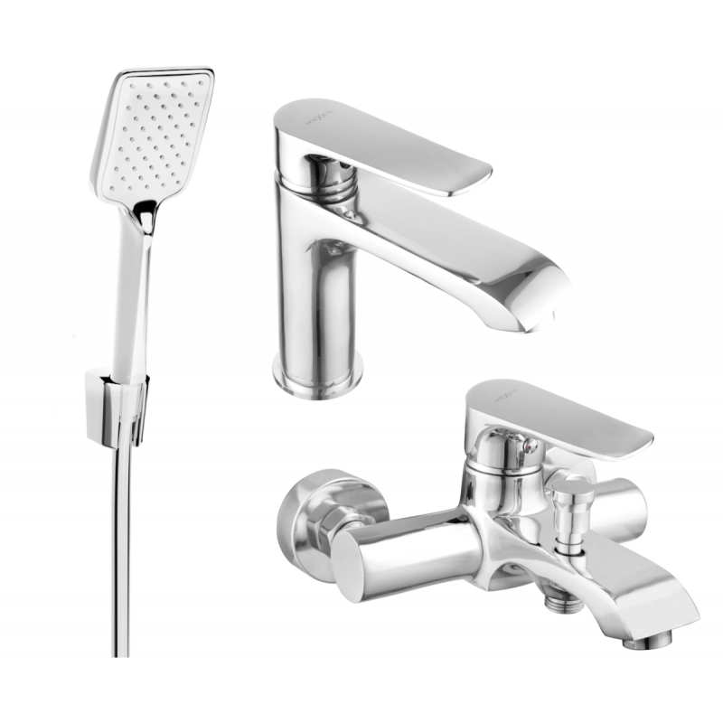 Mexen Pecos R62 ensemble de bain, chrome - 72703R62-00