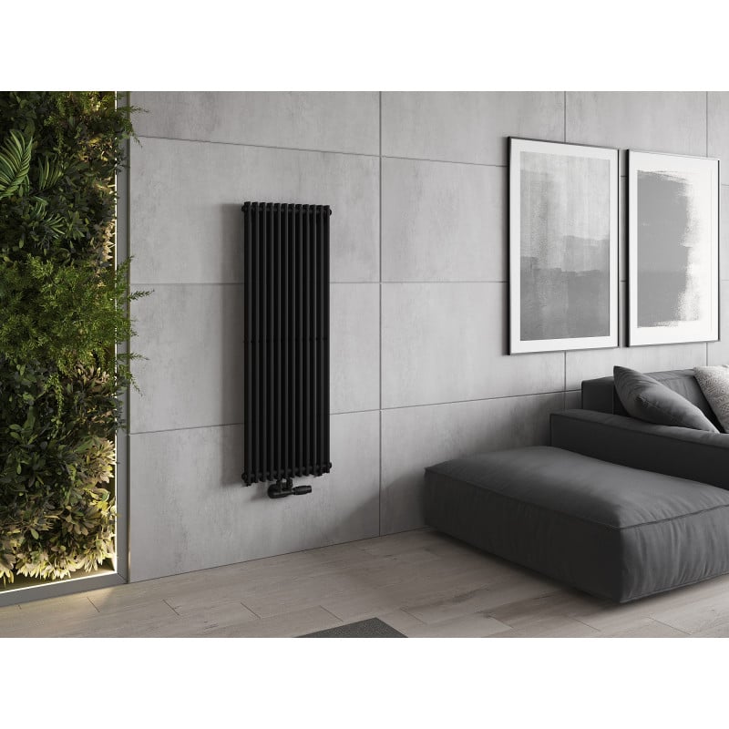 Mexen Kansas radiateur décoratif 1200 x 420 mm, 842 W, noir - W204-1200-420-00-70