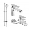 Mexen Pecos Ensemble de bain DQ40, chrome - 72703DQ40-00