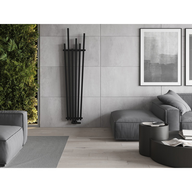 Mexen Omaha radiateur décoratif 1800 x 420 mm, 655 W, noir - W208-1800-420-00-70