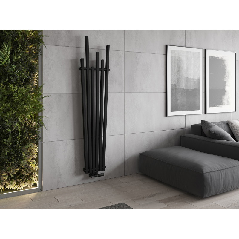 Mexen Omaha radiateur décoratif 1800 x 420 mm, 655 W, noir - W208-1800-420-00-70