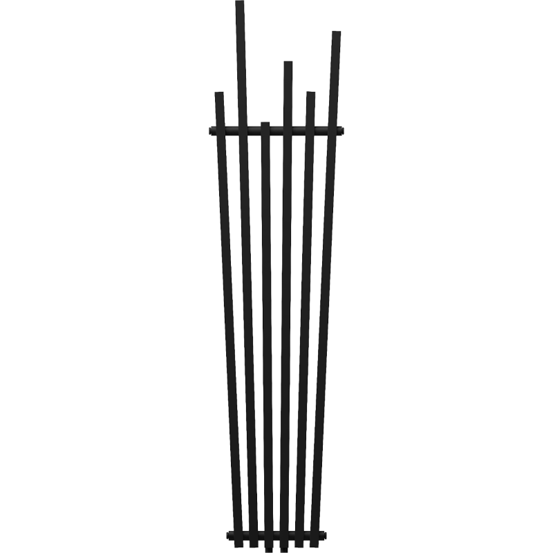 Mexen Omaha radiateur décoratif 1800 x 420 mm, 655 W, noir - W208-1800-420-00-70