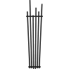 Radiateur décoratif Mexen Omaha 1800 x 420 mm, 655 W, noir - W208-1800-420-00-70