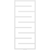 Mexen Orlando radiateur décoratif 1380 x 600 mm, 445 W, blanc - W207-1380-600-00-20