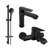 Mexen Pecos DQ40 set de baignoire, noir - 72703DQ40-70